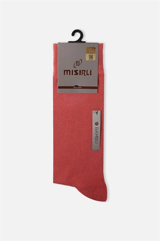 Mısırlı Erkek Bambu Tekli Soket Çorap Kiremit