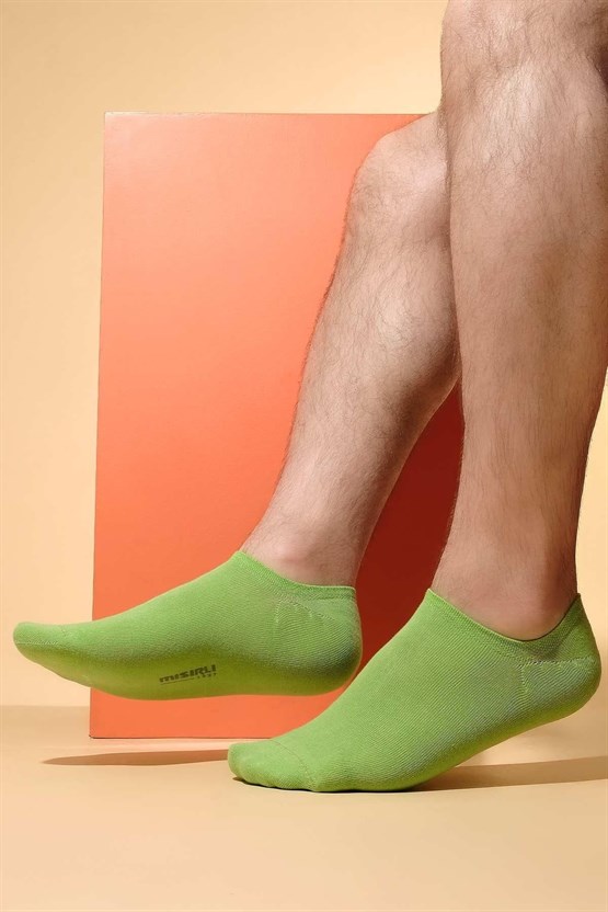 Mısırlı Erkek Bambu Tekli Yazlık No Show Çorap Yeşil