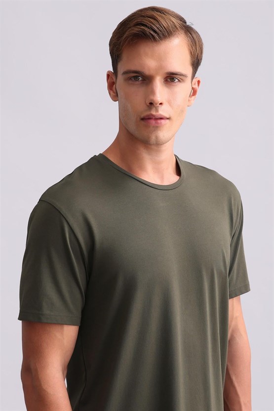 Mısırlı Erkek Modal & Pamuk Karışımlı Kısa Kollu Pijama Takımı Yeşil