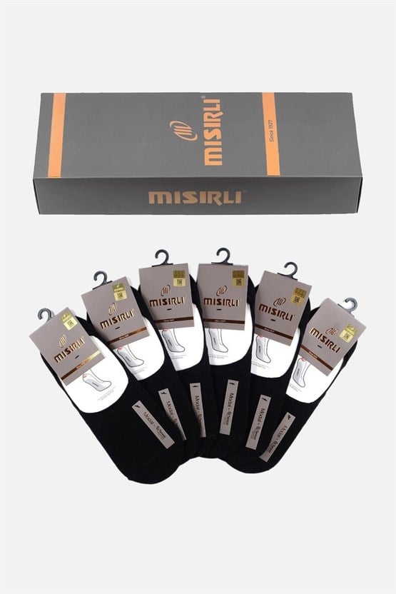 Mısırlı Erkek Modal 6 Çift Yazlık Babet Çorap Siyah
