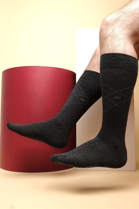 Mısırlı Erkek Modal Tekli Soket Çorap Antrasit