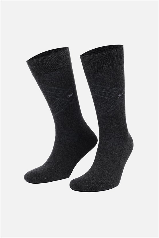 Mısırlı Erkek Modal Tekli Soket Çorap Antrasit