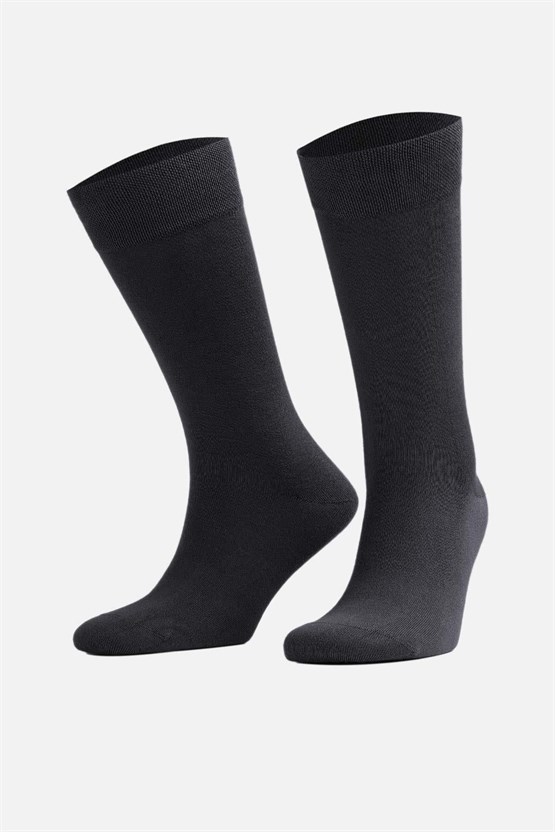 Mısırlı Erkek Modal Tekli Soket Çorap Füme