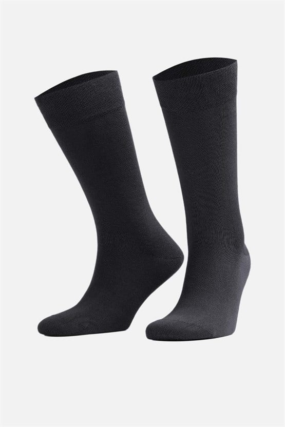 Mısırlı Erkek Modal Tekli Soket Çorap Füme