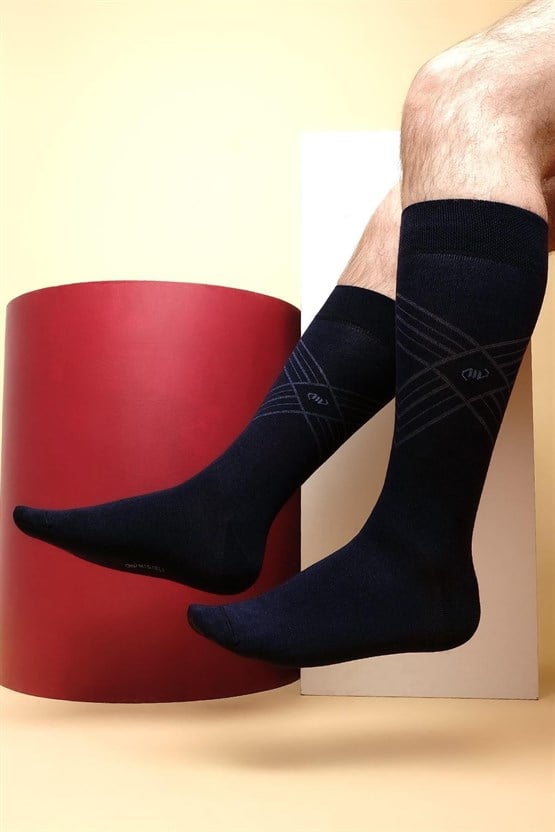 Mısırlı Erkek Modal Tekli Soket Çorap Lacivert