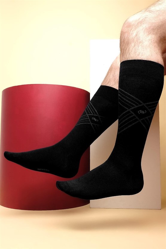 Mısırlı Erkek Modal Tekli Soket Çorap Siyah