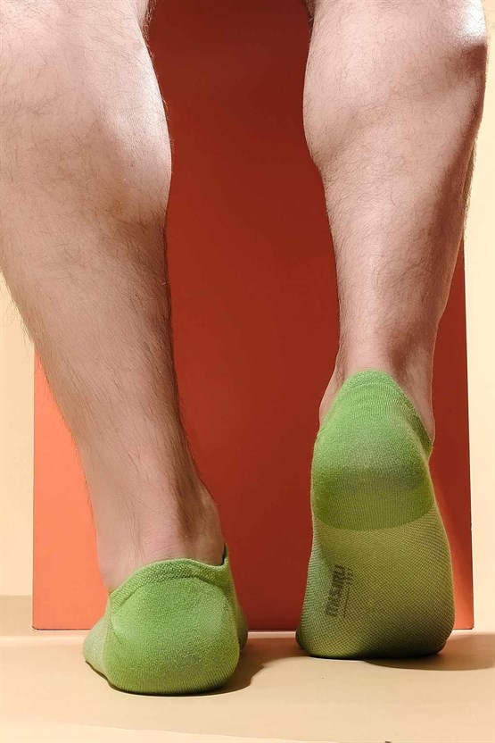 Mısırlı Erkek Modal Tekli Yazlık No Show Çorap Yeşil