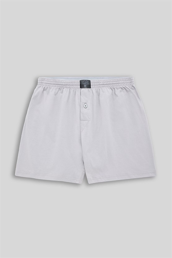 Mısırlı Erkek Pamuklu Ares Şort  Boxer Gri