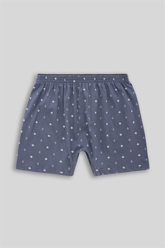 Mısırlı Erkek Pamuklu Artemis Desenli Şort Boxer Geometrik Desenli