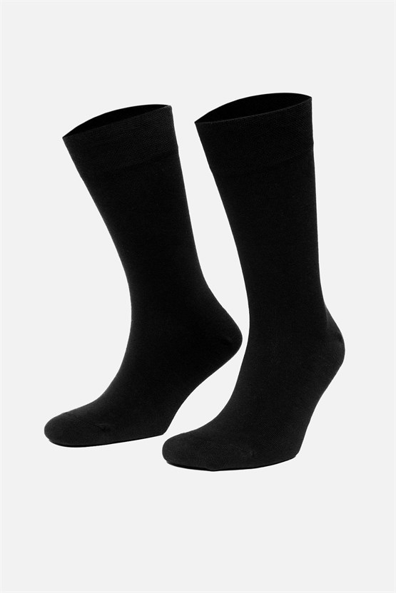 Mısırlı Erkek Yün Bambu Tekli Soket Çorap Siyah