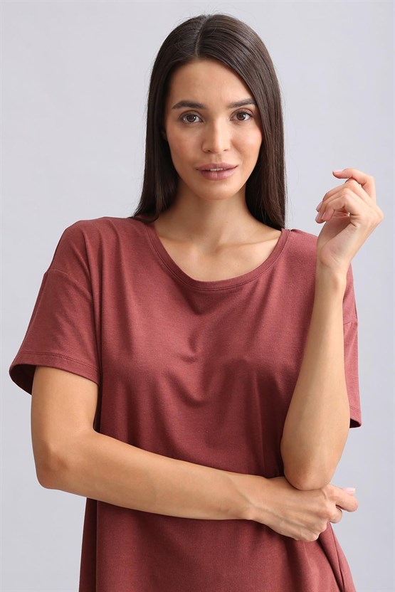 Mısırlı Kadın Bambu Pijama Alt Bordo