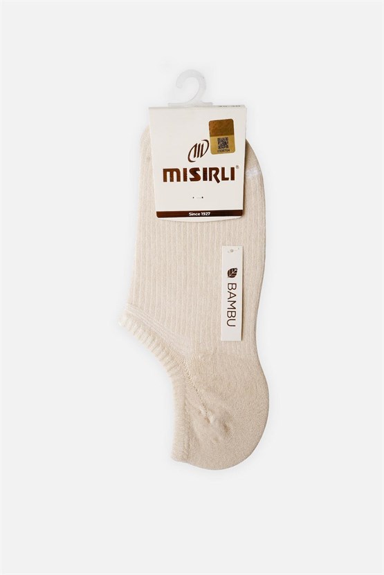 Mısırlı Kadın Bambu Tekli Yazlık No Show Çorap Bej
