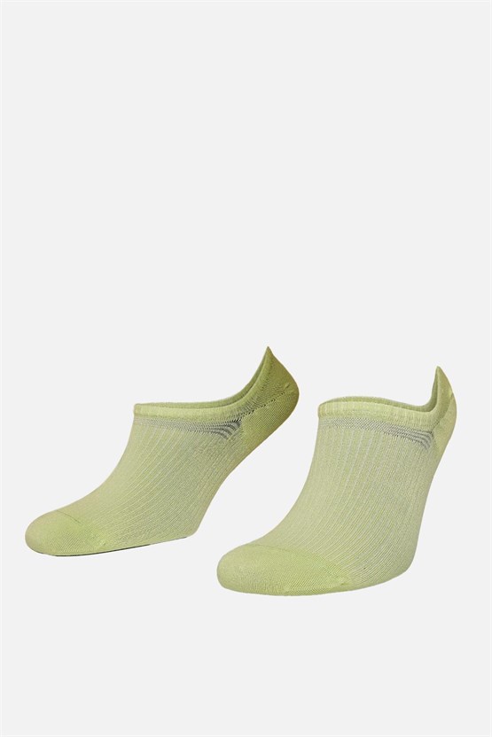 Mısırlı Kadın Bambu Tekli Yazlık No Show Çorap Yeşil