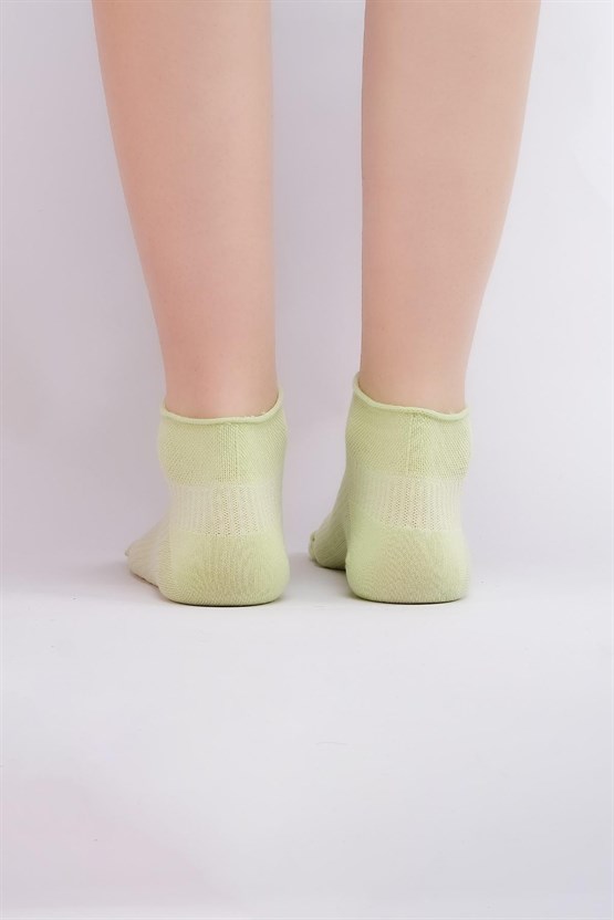 Mısırlı Kadın Bambu Tekli Yazlık Sneaker Çorap Mint