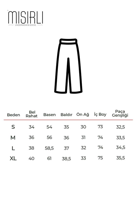 Mısırlı Kadın Dokuma Çiçekli Alt Pijama Çok Renkli