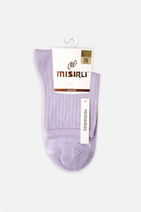 Mısırlı Kadın Merserize Tekli Soket Çorap Lila