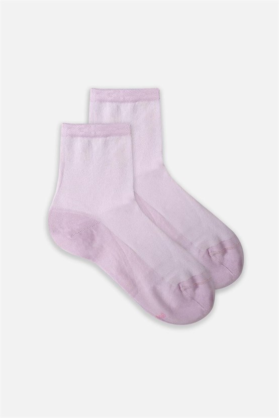 Mısırlı Kadın Merserize Tekli Soket Çorap Pembe