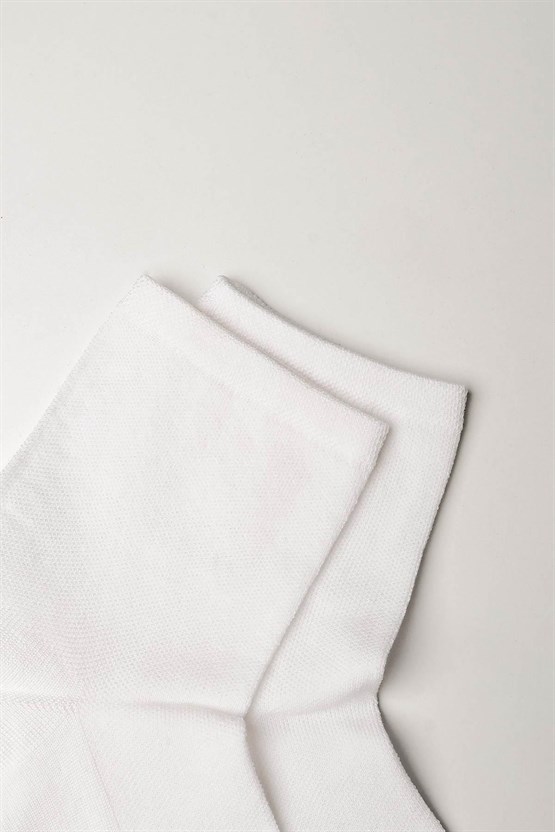 Mısırlı Kadın Merserize Tekli Soket Çorap Ekru