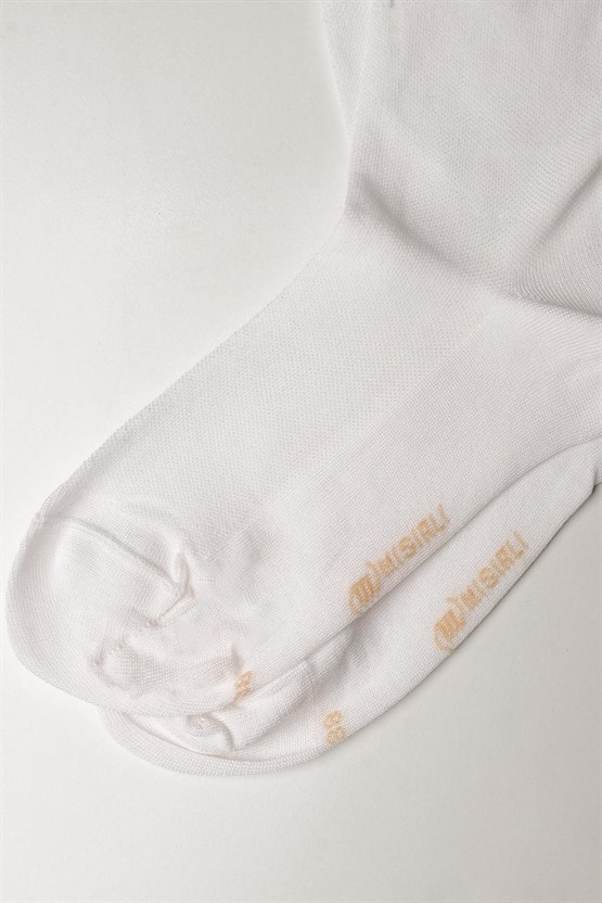 Mısırlı Kadın Merserize Tekli Soket Çorap Ekru