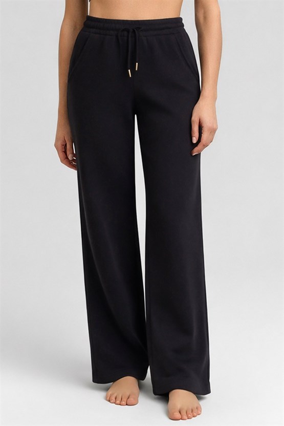 Mısırlı Kadın Modal Düz Paça Pantolon Antrasit