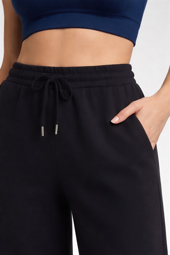 Mısırlı Kadın Modal Düz Paça Pantolon Antrasit