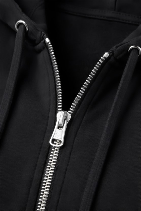 Mısırlı Kadın Modal Fermuarlı Crop Sweatshirt Atrasit