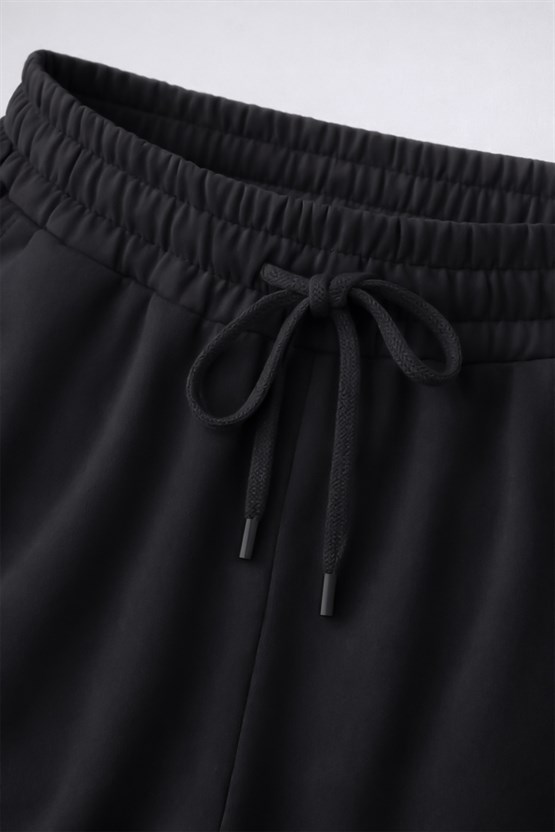 Mısırlı Kadın Modal Önü Dikişli Düz Paça Pantolon Antrasit