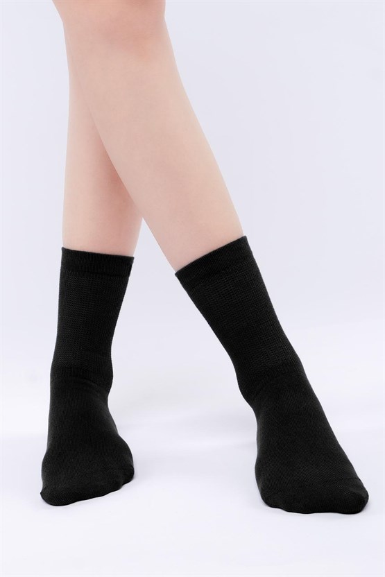 Mısırlı Kadın Modal Tekli Soket Çorap Siyah