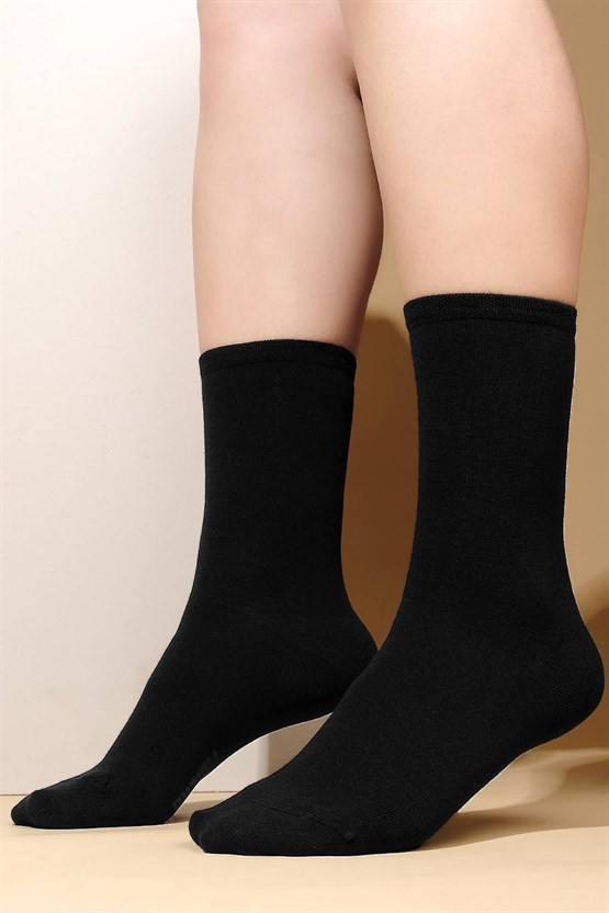 Mısırlı Kadın Modal Tekli Soket Çorap Siyah