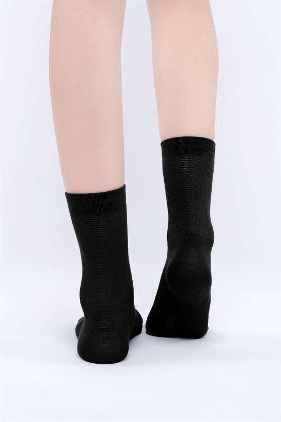 Mısırlı Kadın Modal Tekli Soket Çorap Siyah