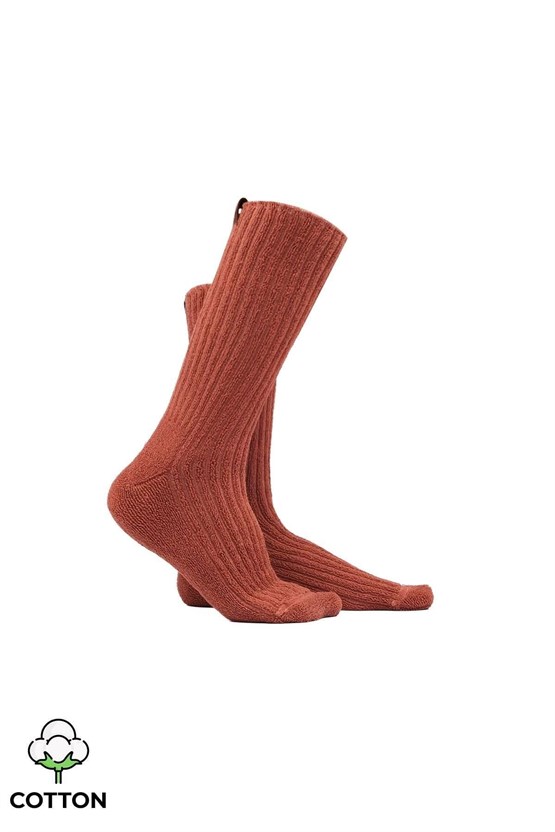 Mısırlı Kadın Pamuklu Havlu 6 Çift Kutulu Soket Çorap Çok Renkli