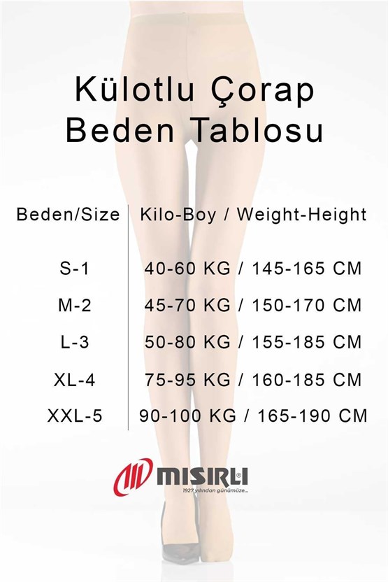 Mısırlı Kadın Super Cotton Külotlu Çorap Siyah