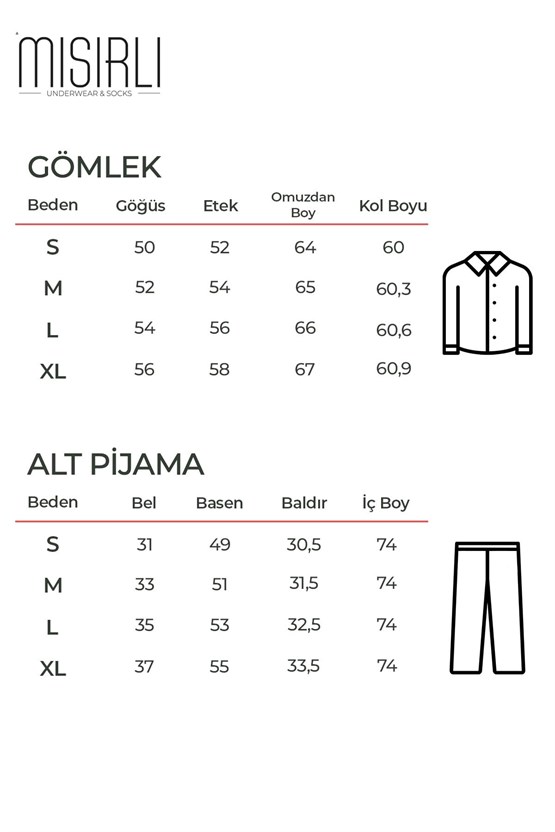 Mısırlı Kadın Pamuk Baskı Detaylı Pijama Takım Gri Melanj