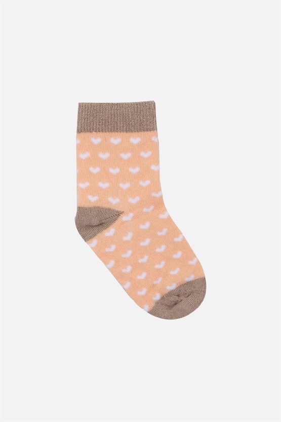 Mısırlı Kız Pamuklu 3 Çift Bebek ve Çocuk Çorap Çok Renkli