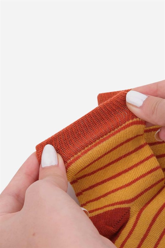 Mısırlı Kız Pamuklu 3 Çift Bebek ve Çocuk Çorap Çok Renkli