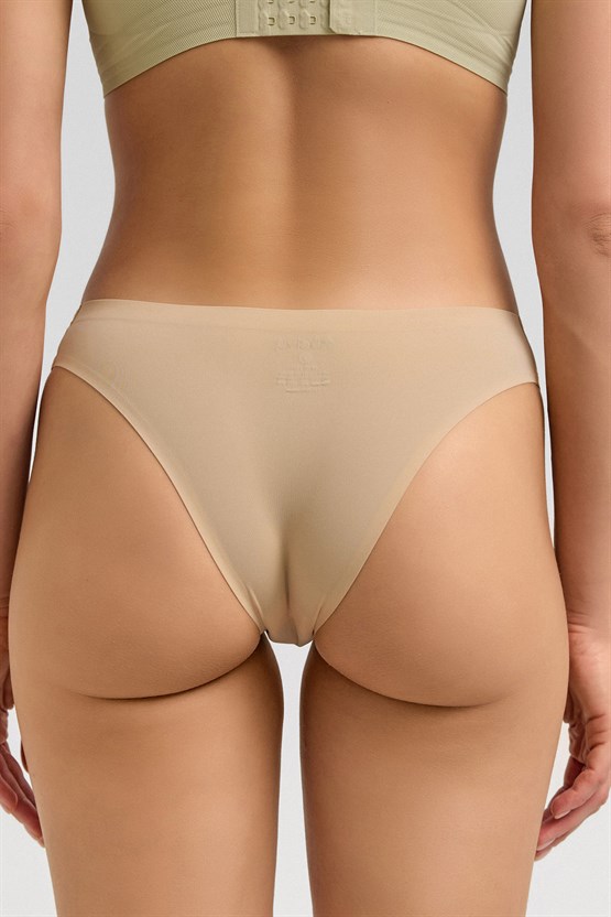 Mısırlı Lazer Kesim Dayanıklı Slip Külot Ten