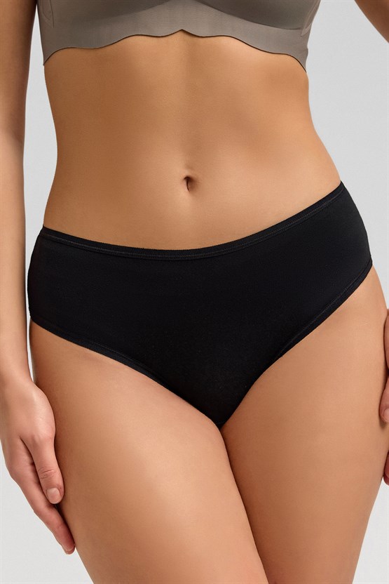 Mısırlı Micro Modal Cheeky Külot Siyah
