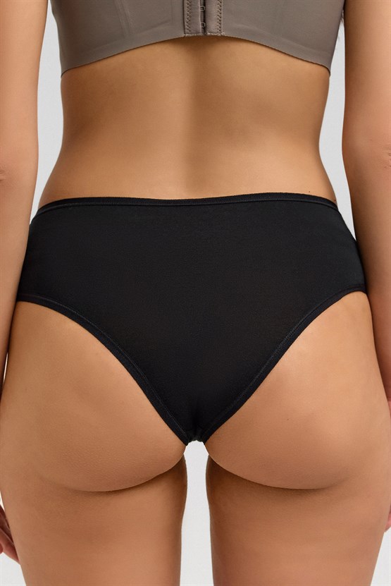 Mısırlı Micro Modal Cheeky Külot Siyah