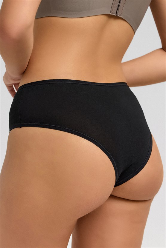 Mısırlı Micro Modal Cheeky Külot Siyah