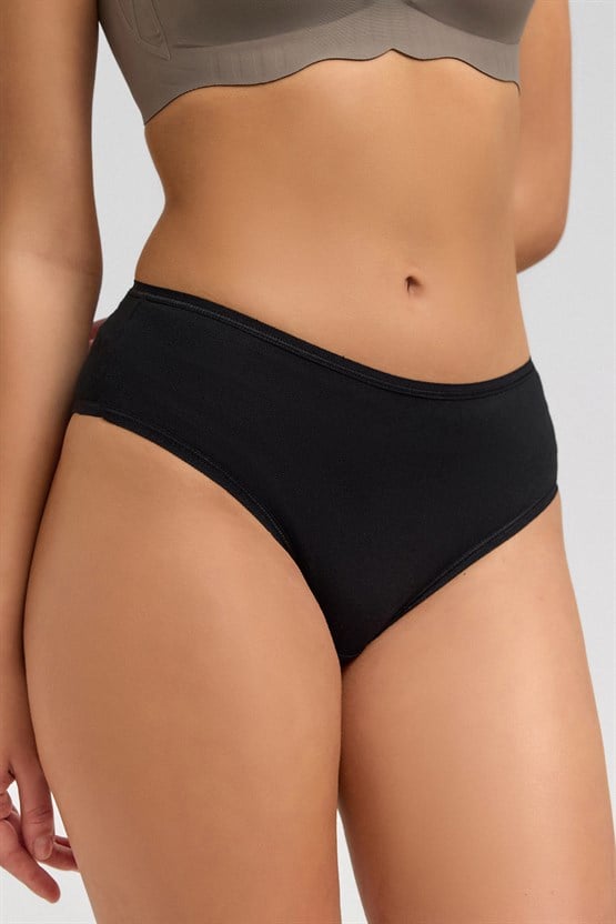 Mısırlı Micro Modal Cheeky Külot Siyah