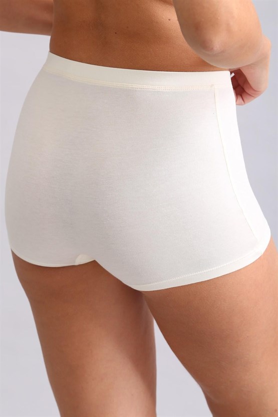 Mısırlı Modal by TENCEL ANNA Boxer Külot Ekru