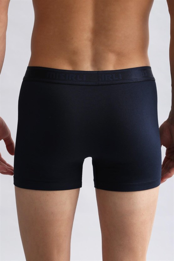 Mısırlı Modal by TENCEL Compact Cotton Klasik Boxer Lacivert