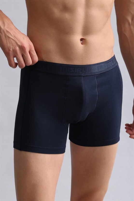 Mısırlı Modal by TENCEL Compact Cotton Klasik Boxer Lacivert