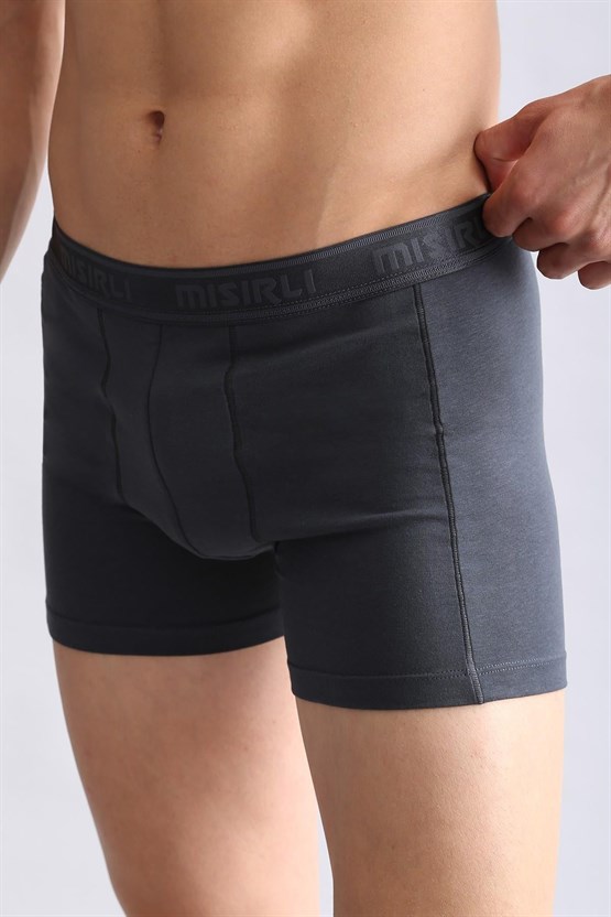Mısırlı Modal by TENCEL Compact Cotton Klasik Boxer Antrasit