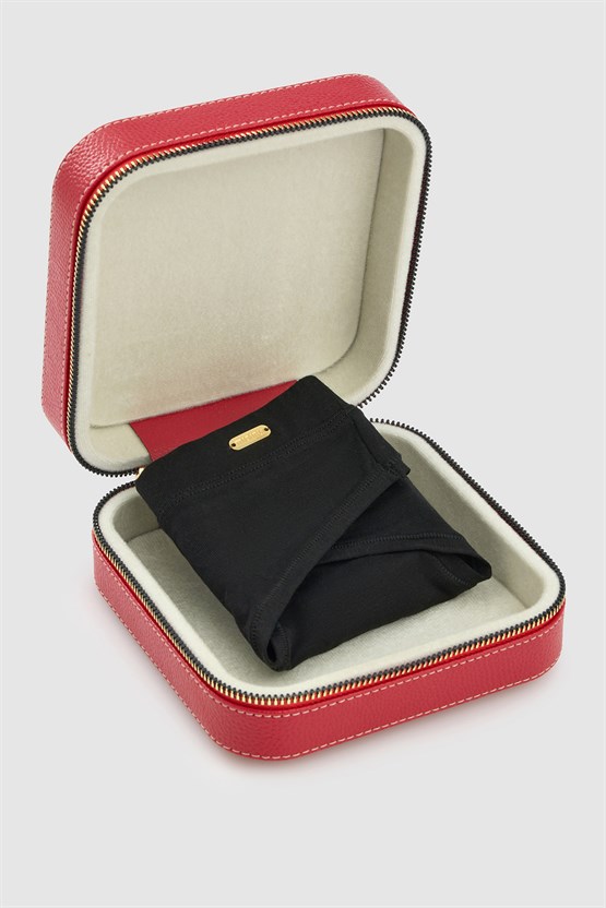 Mısırlı Modal by TENCEL Gizli Lastikli Altın Tanga Siyah