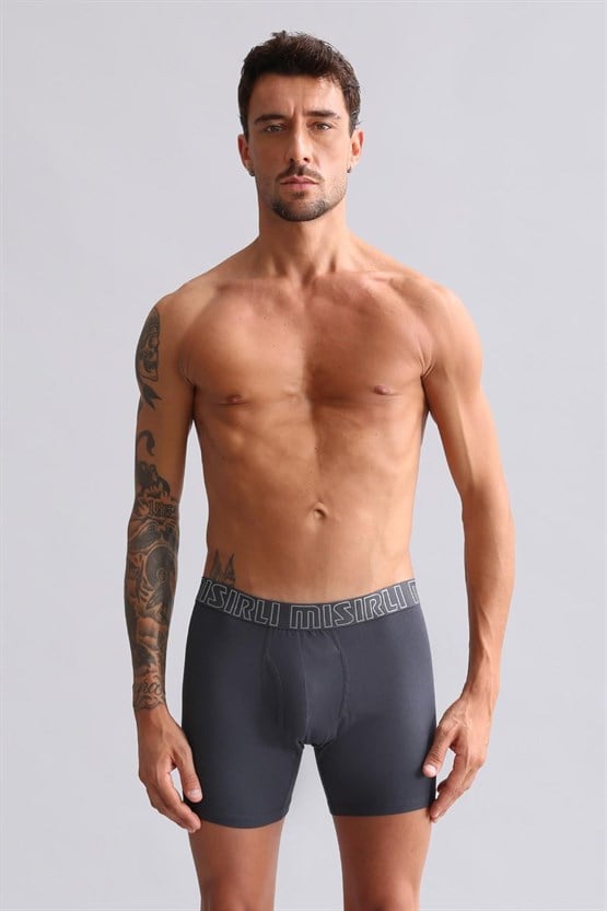 Mısırlı Modal by TENCEL SPARTACUS PERFORMANCE Long Boxer Antrasit