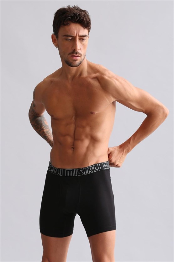 Mısırlı Modal by TENCEL SPARTACUS PERFORMANCE Long Boxer Siyah