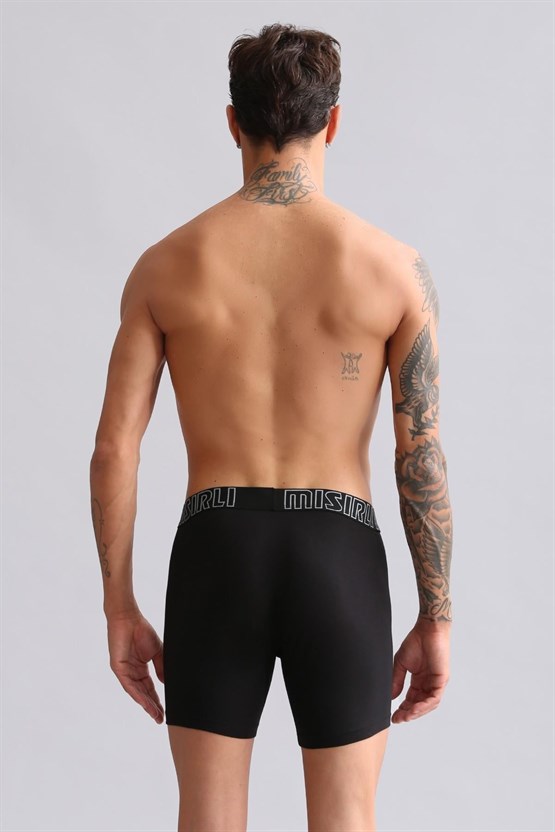 Mısırlı Modal by TENCEL SPARTACUS PERFORMANCE Long Boxer Siyah