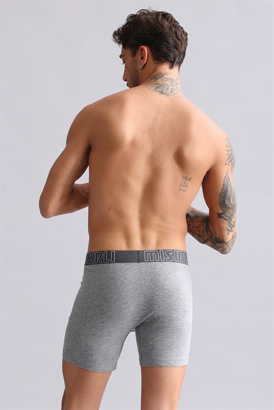 Mısırlı Modal by TENCEL SPARTACUS PERFORMANCE Long Boxer Gri