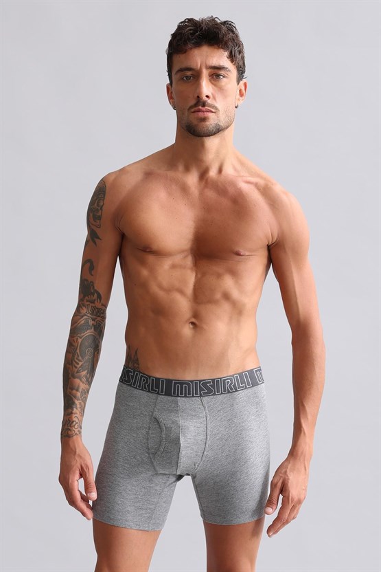 Mısırlı Modal by TENCEL SPARTACUS PERFORMANCE Long Boxer Gri